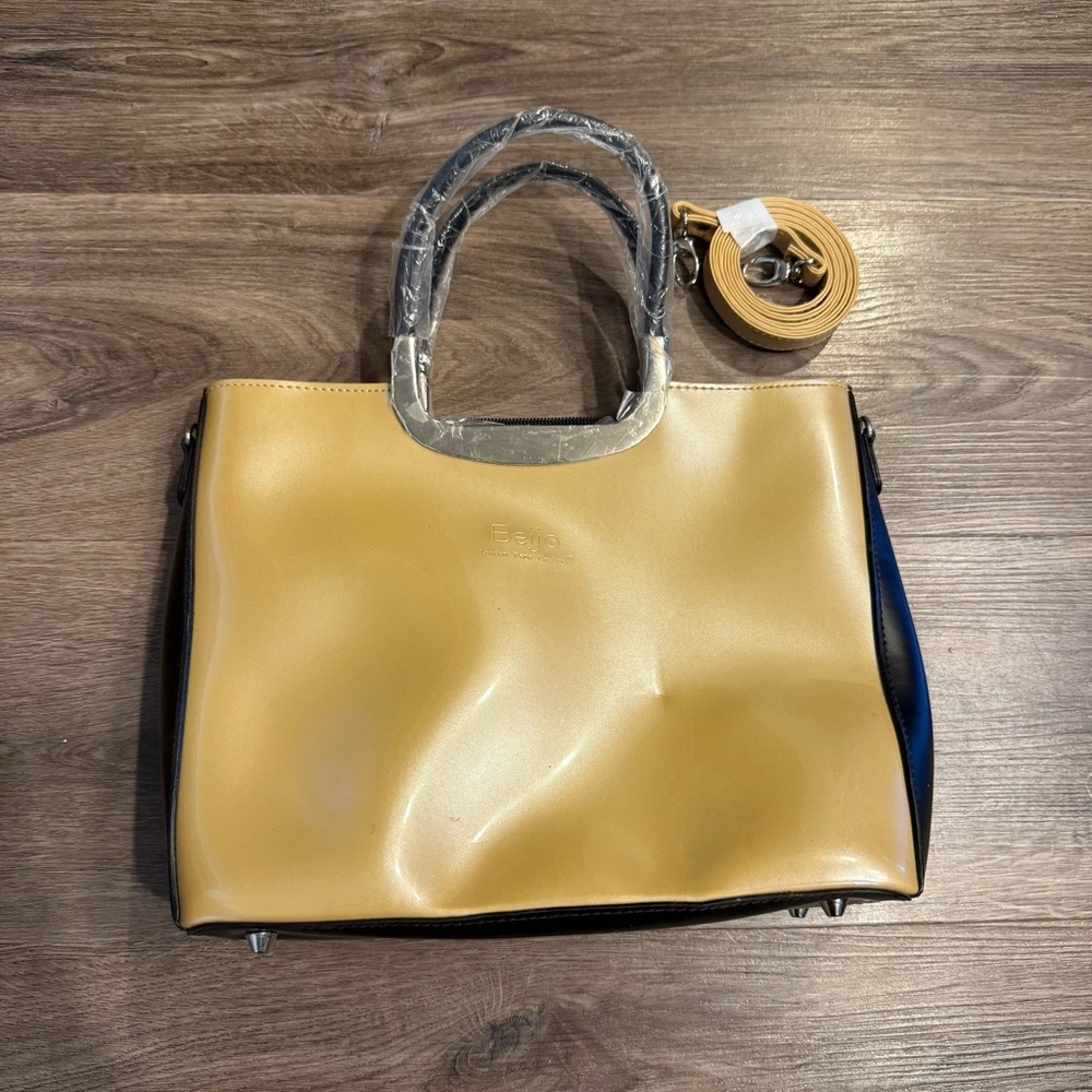 Rare Beijo Purse In Yellow and Black